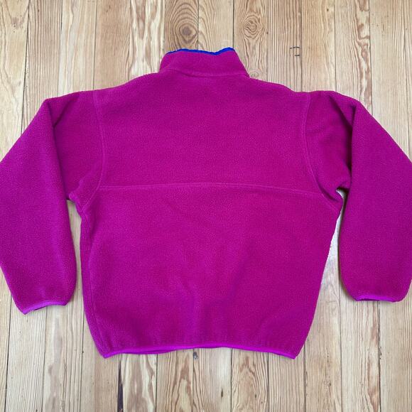 Vintage Y2K Patagonia Synchilla Magenta Fleece Sweatshirt - Women's Medium - Picture 3 of 7